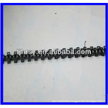 Transmission roller chain with attachments